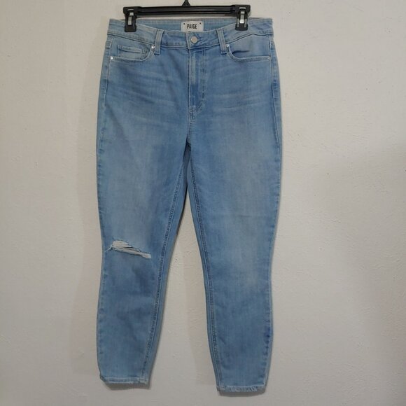 Paige Hoxton Skinny Crop Stretch Jeans Size 30 - Picture 1 of 5